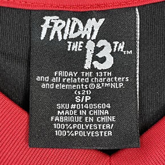 Friday The 13th Jersey Mens S Black Jason Voorhees Hockey Mask Halloween Shirt - Picture 4 of 12